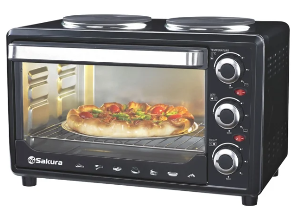 Картинка Жар шкаф SAKURA 7000 HBK 2900Вт 2конф от магазина "Электрон-Маркет"