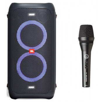 Картинка Акустика JBL PartyBox 100+AKG P3S+микрофон от магазина "Электрон-Маркет"