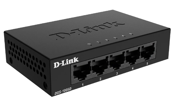 Картинка Маршрутизатор D-Link DGS-1005D(5-портов) от магазина "Электрон-Маркет"