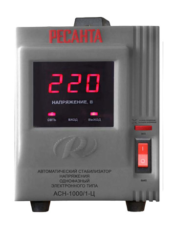 Картинка Стабилизатор напряжения РЕСАНТА-1000/1-Ц от магазина "Электрон-Маркет"