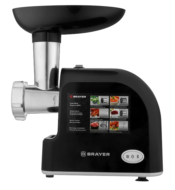 Картинка Мясорубка BRAYER 1603 1500Вт от магазина "Электрон-Маркет"