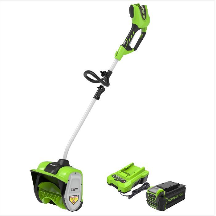 Картинка Снегоуборщик GREENWORKS G40SSK2 аккум (лопата) от магазина "Электрон-Маркет"