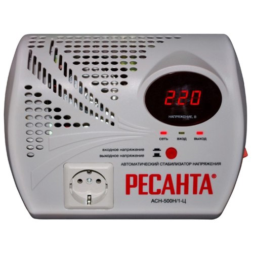 Картинка Стабилизатор напряжения РЕСАНТА-500Н/1-Ц от магазина "Электрон-Маркет"