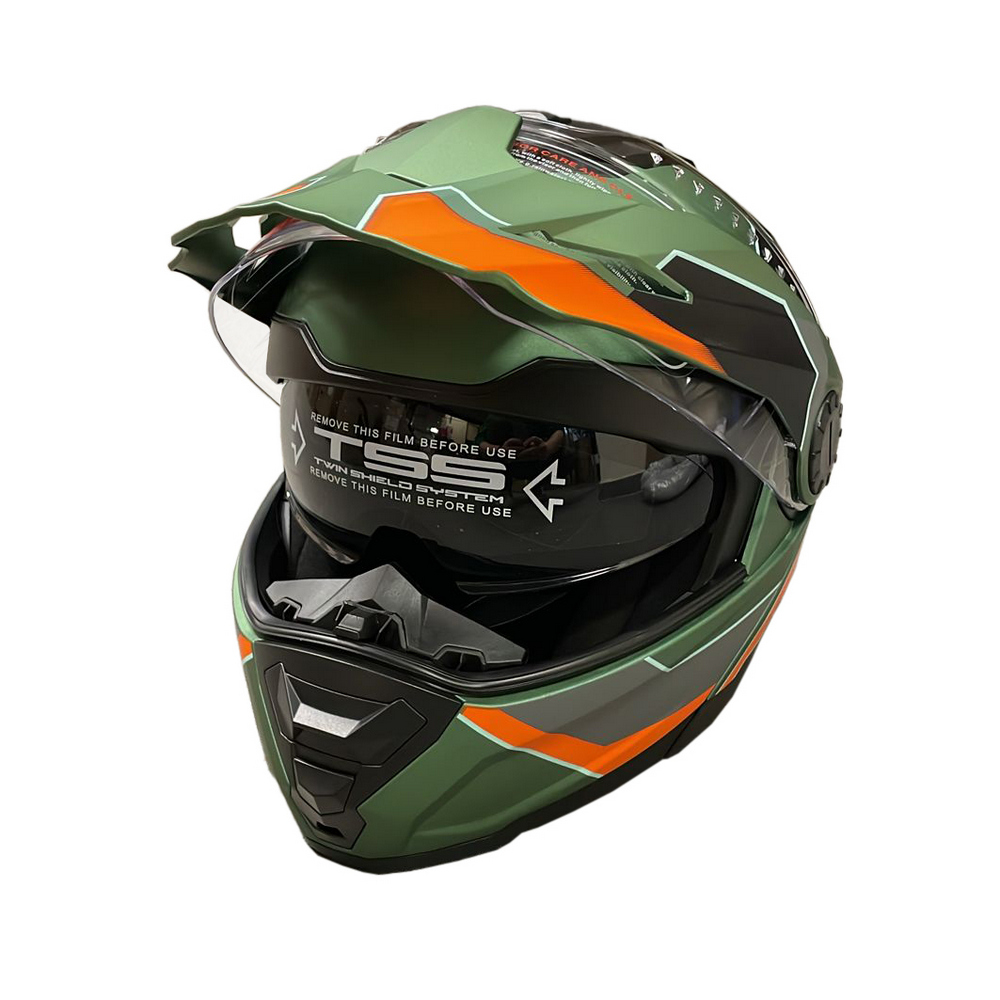 Картинка Мотошлем RACER BLD-160 (L) кросс, стекло,очки от магазина "Электрон-Маркет"