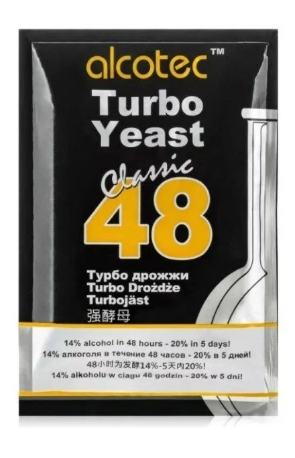 Картинка Турбо дрожжи Alcotec classic 48 Turbo от магазина "Электрон-Маркет"