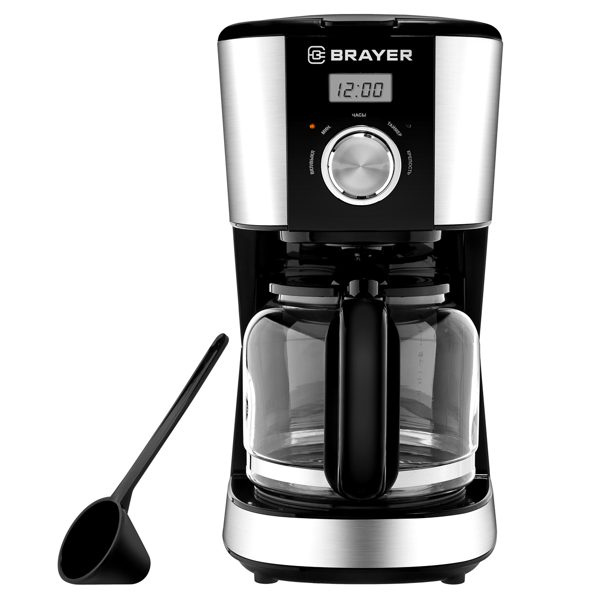 Картинка Кофеварка BRAYER 1122 1,5л 900Вт от магазина "Электрон-Маркет"